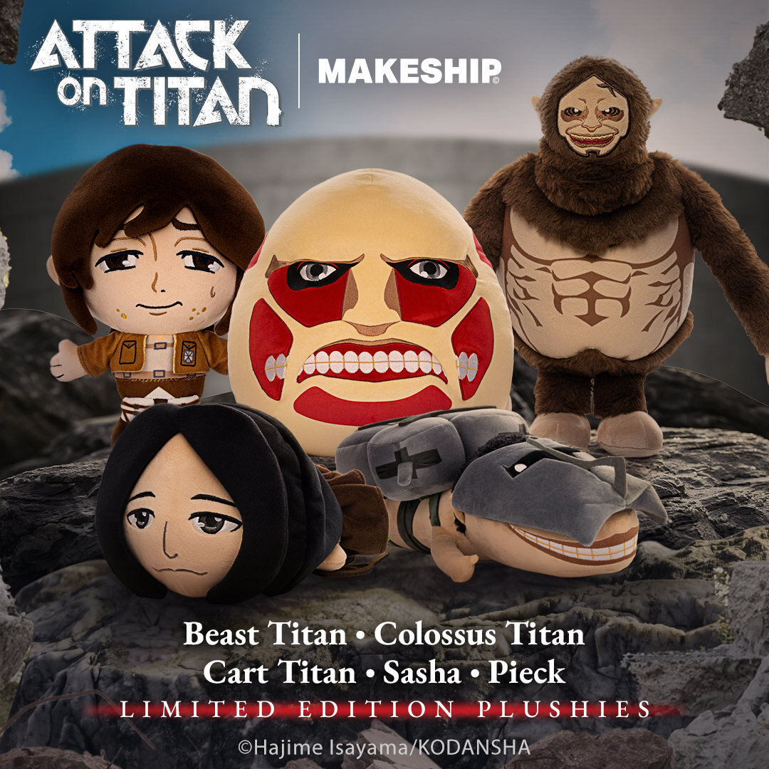 Attack on Titan and Makeship licensed product